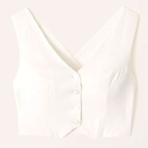 Linen-blend Vest